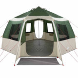 Cabin Tent 12-Person Green and White 405 x 405 x 273 cm 42001098