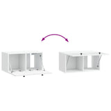 Wall-Mounted TV Cabinet White 59.5 x 31 x 30 cm Engineered Wood 898025