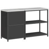 Kitchen Storage Set HATTEM 2 pcs Black Cold-rolled Steel 3392659