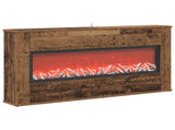 Electric Fireplace Old Wood 114 x 18 x 58.5 cm Engineered wood 8021061