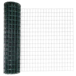 Fence with Posts Green 1.2 x 10 m Steel 3335976