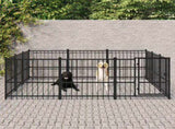 Outdoor Dog Kennel Steel 8.47 m 3124616