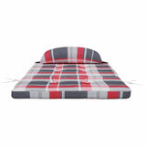Chair Cushions 2 pcs Red Check 58 x 77 x 4.5 cm Oxford Fabric 361843