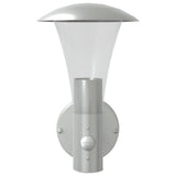 Outdoor Wall Lights with Sensors 2pcs Silver Stainless Steel 4006239