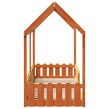 Kids' House Bed Frame without Mattress Wax Brown 80x200 cm 850691
