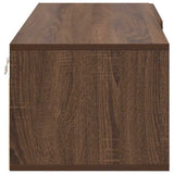 Wooden Cabinet Brown Oak 100.5 x 39 x 30 cm Engineered Wood 880248