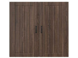 Wall Cabinet LUCCA Brown Oak 80 x 31 x 100 cm Engineered Wood 885152