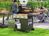 7.5kW Three-Burner Gas BBQ Grill, with See-Through Lid - Black T3398P328022