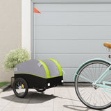 Bike Trailer Black and Green 30 kg Iron 94123