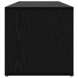 Shoe Bench Black Oak 102 x 35 x 35 cm Engineered Wood 875071