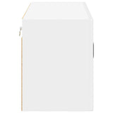 Wall Glass Cabinet LUCCA High Gloss White 80 x 31 x 40 cm 884949