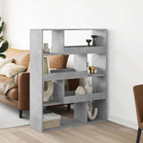 Bookcase Concrete Grey 100x33x125,5 cm Engineered Wood 3309333