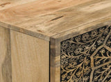 Side Cabinet 80x33x75 cm Solid Wood Mango 358239