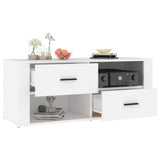 TV Cabinet White 100x35x40 cm Engineered Wood 823099