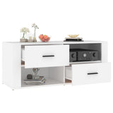 TV Cabinet White 100x35x40 cm Engineered Wood 823099