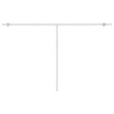 Freestanding Manual Retractable Awning 450x300 cm Blue/White 3069556