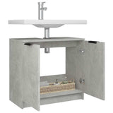 Bathroom Cabinet Concrete Grey 64.5x33.5x59 cm Engineered Wood 811308