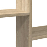 Wall Cube Shelf 5 Compartments Sonoma Oak Engineered Wood 859997
