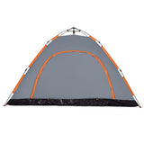 Camping Tent 5-Person Grey and Orange Quick Release 4004175