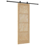 Sliding Door Manual ORKDAL Natural and black 78 x 232 cm 3333474