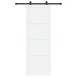 Sliding Door Manual ORKDAL White and black 83 x 232 cm 3333453