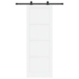 Sliding Door Manual ORKDAL White and black 83 x 232 cm 3333453