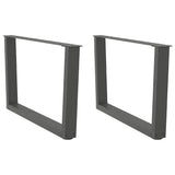 Coffee Table Legs V-Shape 2 pcs Anthracite 70x cm Steel 4012638