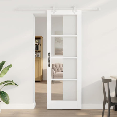Sliding Door Manual White 73.5 x 211 cm Wood and metal 3332214