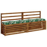 2-Piece Bench Cushions VUGHT 2 pcs 100% Polyester Leaf Pattern 950983
