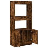 Highboard Smoked Oak 63x33x140 cm Engineered Wood 855110