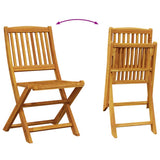 7 Piece Garden Dining Set 180x90x75 cm Solid Wood Acacia 3321530