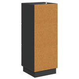 Drawer Cabinet Black 33 x 34.5 x 87 cm Engineered Wood 895306