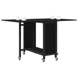 Folding Dining Table with Castors 130 x 80 x 76.5 cm 8006043