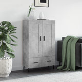 Highboard Concrete Grey 69.5x31x115 cm Engineered Wood 830344