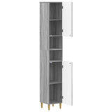 Bathroom Cabinet with Open Shelf ARNHEM Grey Sonoma 896601