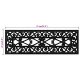 Stair Treads 10 pcs 25x75 cm Rubber 155629