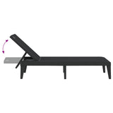 Sun Lounger Anthracite Polypropylene 186x60x29 cm 364221