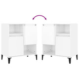 Sideboards 2 pcs High Gloss White 60x35x70 cm Engineered Wood 3185729