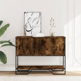 Console Table Smoked Oak 100x35x74.5 cm Engineered Wood 848536