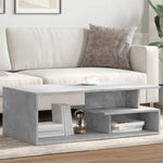 ZNTS Coffee Table Concrete Grey 102x55x35 cm Engineered Wood 848013