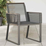 Garden Chairs 2 pcs Black Poly Rattan 4008113