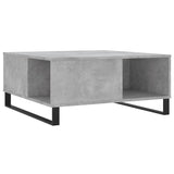 Coffee Table Concrete Grey 80x80x36.5 cm Engineered Wood 830792
