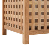 247603 Laundry Bin 39x39x65 cm Solid Walnut Wood