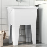Laundry Tub White 59x41x75 cm Resin 4002799