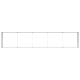 Garden Raised Bed Light Brown 400 x 80 x 45 cm Galvanised Steel 42017339