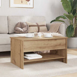 Coffee Table Artisan Oak 80 x 50.5 x 41.5 cm Engineered Wood 880714