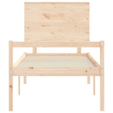 Senior Bed without Mattress 100x200 cm Solid Wood 3195471
