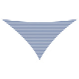 Sun Shade Sail Blue and White 7 x 5 x 5 m 100% Polyester Oxford 42031177