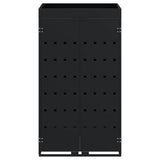 Wheelie Bin Storage with Planter Roof for Single 240L Bin Black 42018675