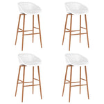 ZNTS Bar Chairs 4 pcs White 248165